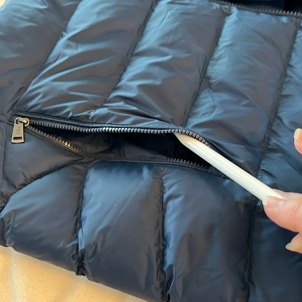 Polo Ralph Lauren Men’s Hooded Puffer Navy Blue Jacket Size L - Picture 13 of 16